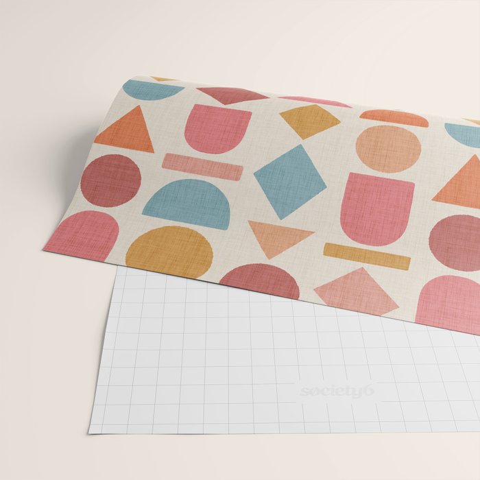 Geo Mod Shapes - Light Wrapping Paper Gallery Image 2