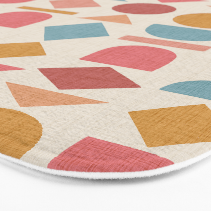 Geo Mod Shapes - Light Bath Mat Gallery Image 3
