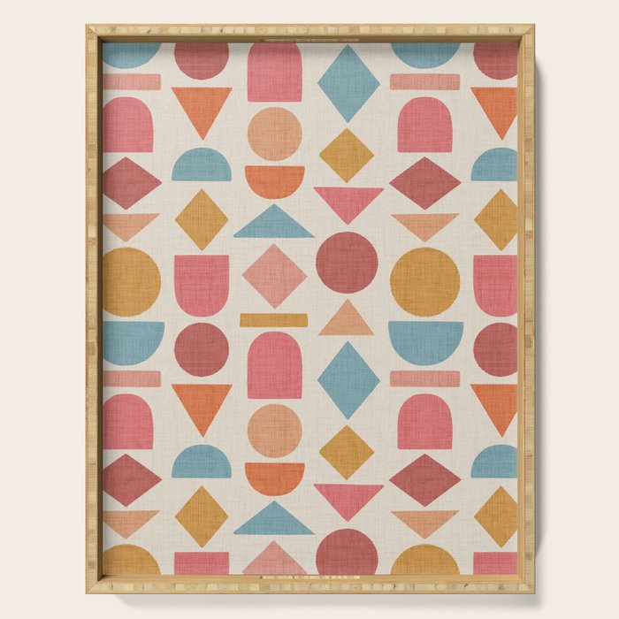 Geo Mod Shapes - Light Serving Tray Gallery Image 1