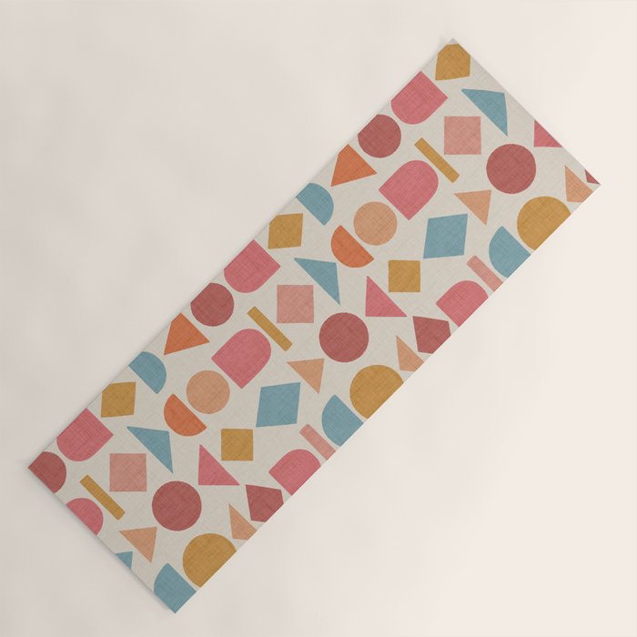 Geo Mod Shapes - Light Yoga Mat Gallery Image 1