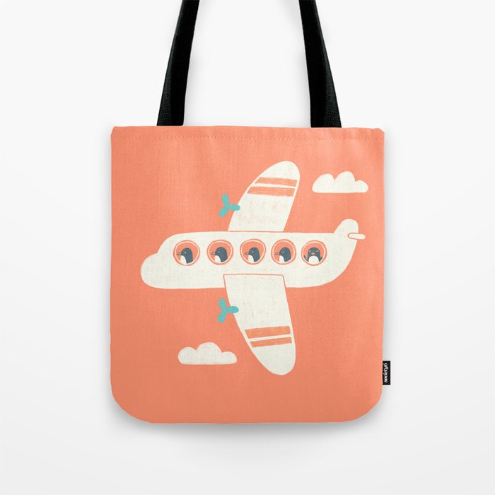 Penguin Airlines Tote Bag Gallery Image 1