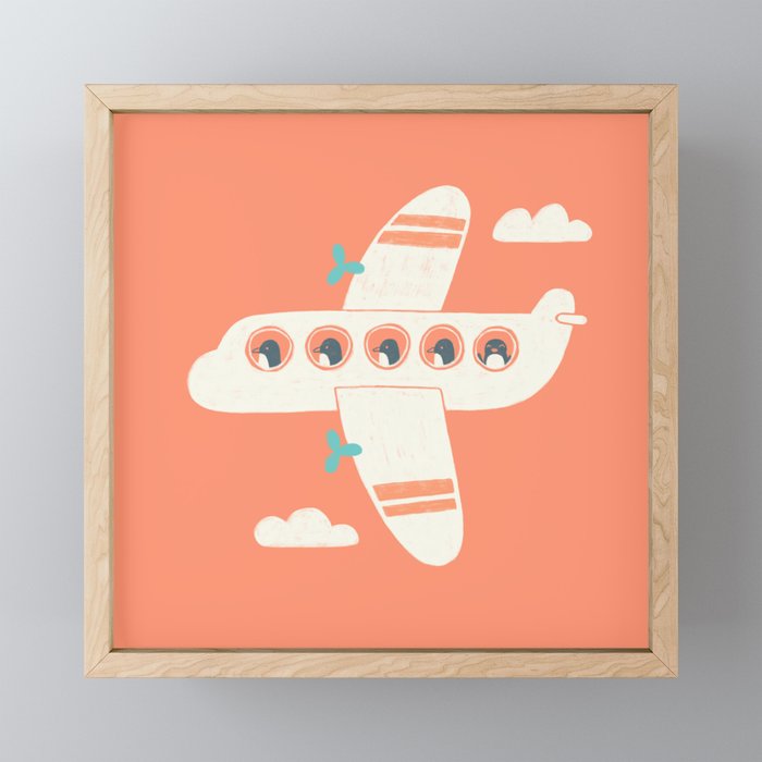 Penguin Airlines Mini Art Print Gallery Image 1