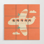Penguin Airlines Wood Wall Art Gallery Image 1