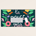 La Dolce Vita hand lettering Desk Mat Gallery Image 1