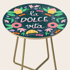 La Dolce Vita hand lettering Side Table Gallery Image 2