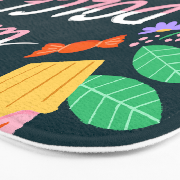 La Dolce Vita hand lettering Bath Mat Gallery Image 3