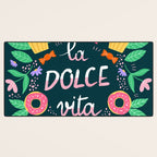 La Dolce Vita hand lettering Desk Mat Gallery Image 3
