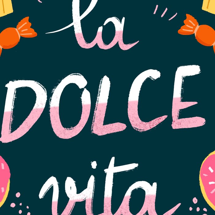 La Dolce Vita hand lettering Coffee Mug Gallery Image 2