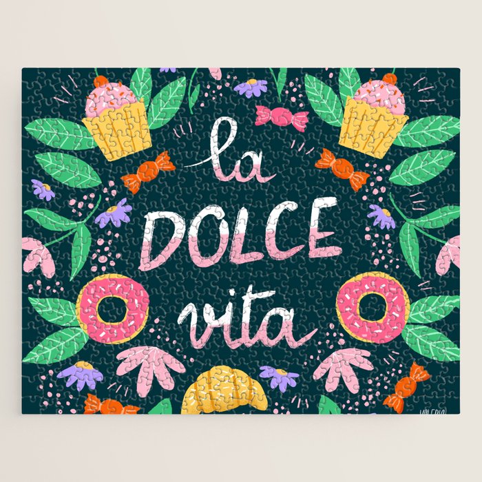 La Dolce Vita hand lettering Jigsaw Puzzle Gallery Image 1
