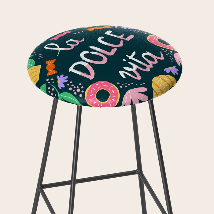 La Dolce Vita hand lettering Stool Gallery Image 2