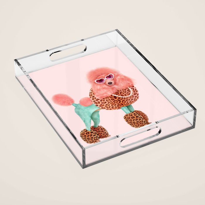 FUNKY POODLE Acrylic Tray Gallery Image 1