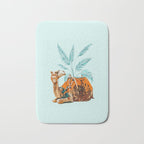 Camel Ride, Modern Bohemian Eclectic Animals, India Culture Travel Palm Desert Painting Bath Mat Gallery Image 1