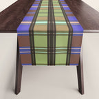 Fusion Colorful Toned Grids Table Runner Gallery Image 1