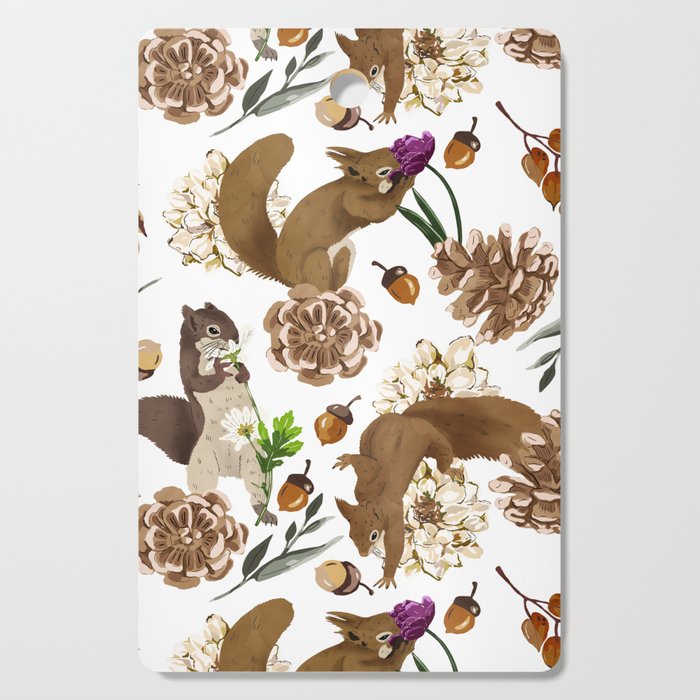 Flowering squirrel meadow Cutting Board Gallery Image 1