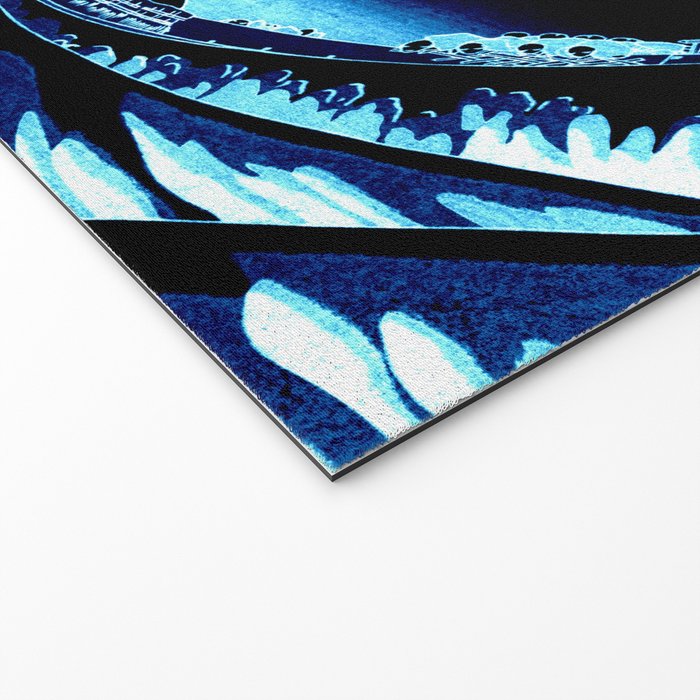 the Great Wave blue Welcome Mat Gallery Image 2