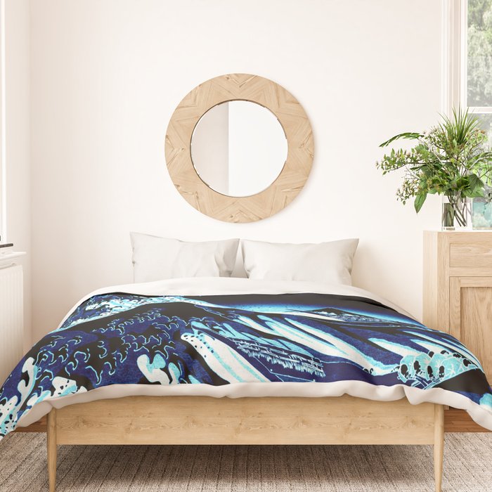 the Great Wave blue Duvet Cover Gallery Image 3