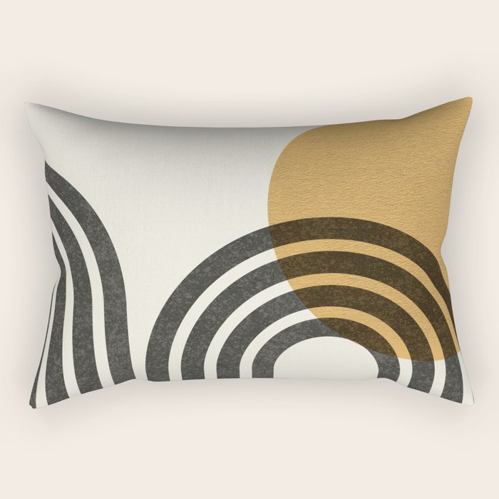 Mid century modern - Sun and Hills Rectangular Pillow Gallery Image 1