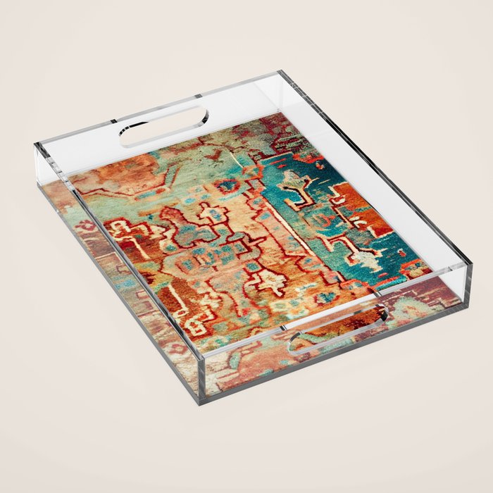 Eclectic Vintage Bohemian Aesthetic Acrylic Tray Gallery Image 1