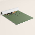 Lazy cat 2b Green enjoy coffee on rattan chair  Yoga Mat Gallery Image 2