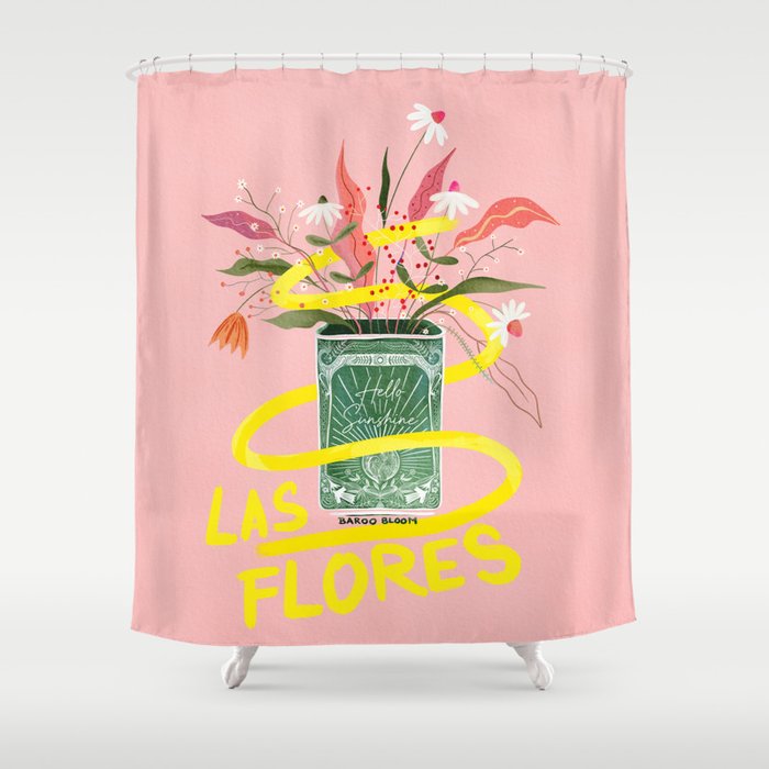 Bright Floral Bouquet - Las Flores Shower Curtain Gallery Image 1