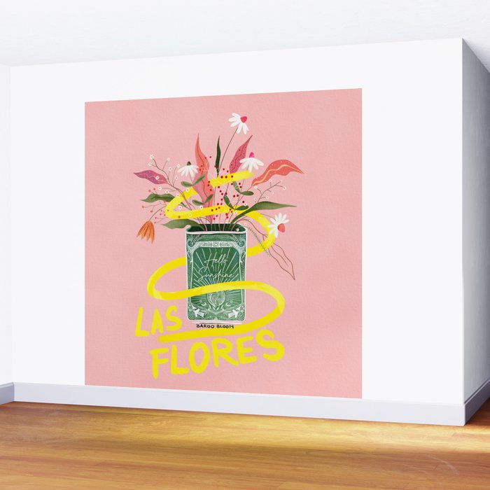 Bright Floral Bouquet - Las Flores Wall Mural Gallery Image 2