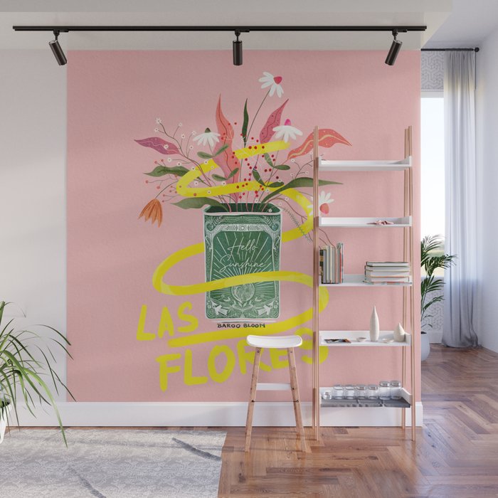 Bright Floral Bouquet - Las Flores Wall Mural Gallery Image 1