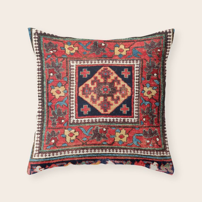 Kurdish Azerbaijan Northwest Persian Bag Face Print Throw Pillow Gallery Image 6