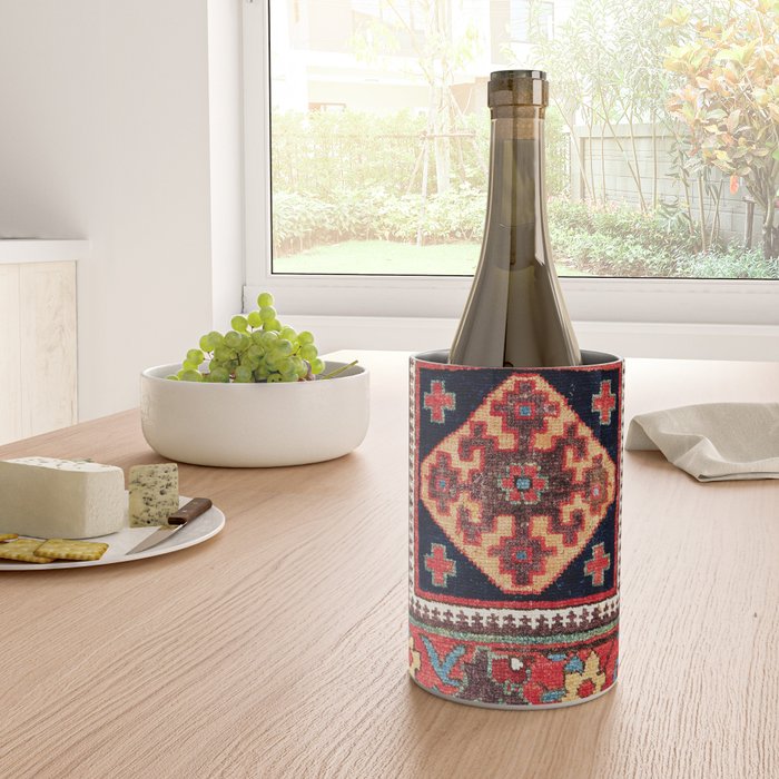 Kurdish Azerbaijan Northwest Persian Bag Face Print Wine Chiller Gallery Image 4