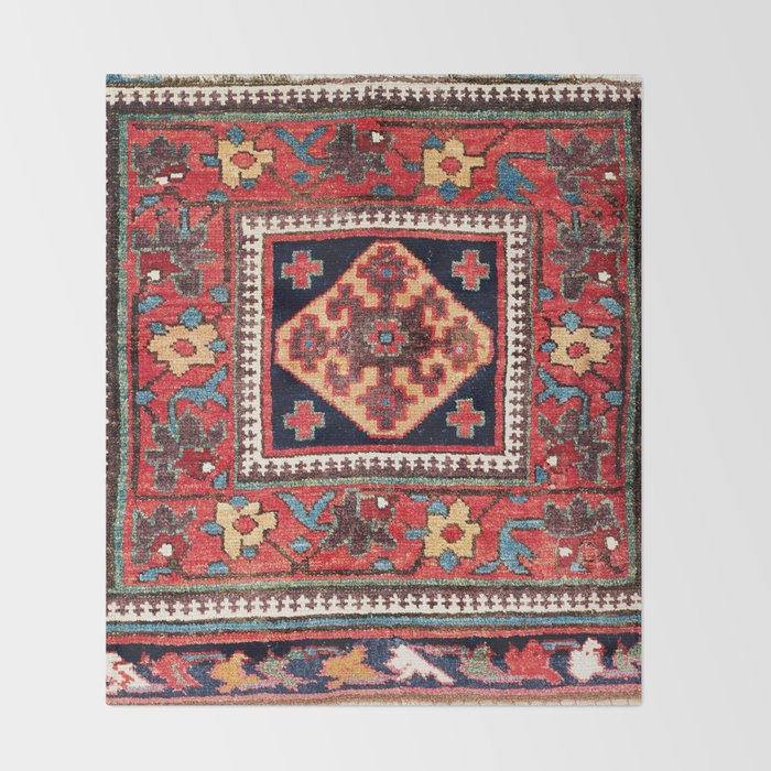 Kurdish Azerbaijan Northwest Persian Bag Face Print Throw Blanket Gallery Image 2