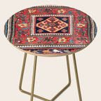 Kurdish Azerbaijan Northwest Persian Bag Face Print Side Table Gallery Image 2