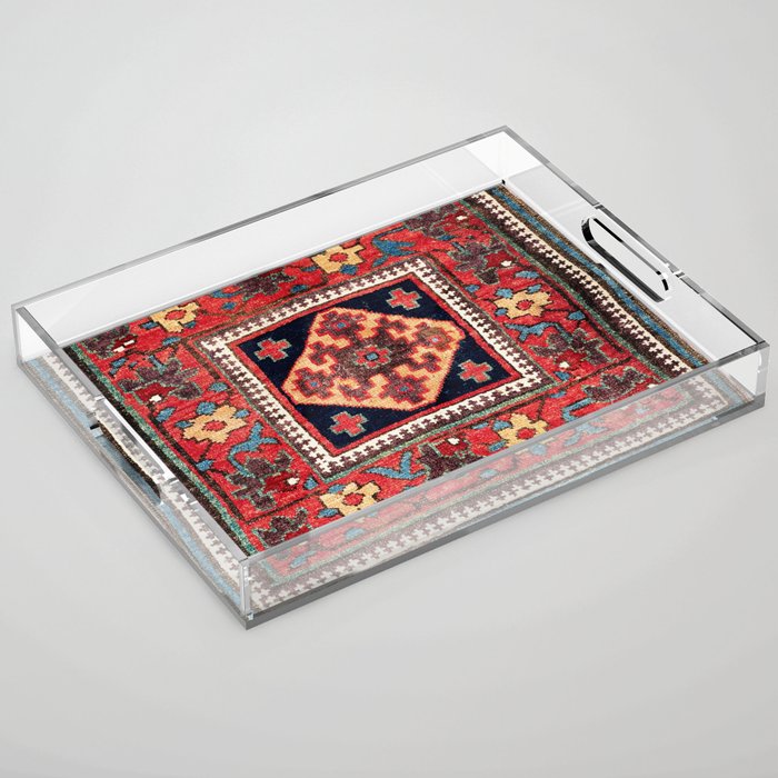 Kurdish Azerbaijan Northwest Persian Bag Face Print Acrylic Tray Gallery Image 1