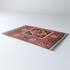 Kurdish Azerbaijan Northwest Persian Bag Face Print Rug Gallery Image 3