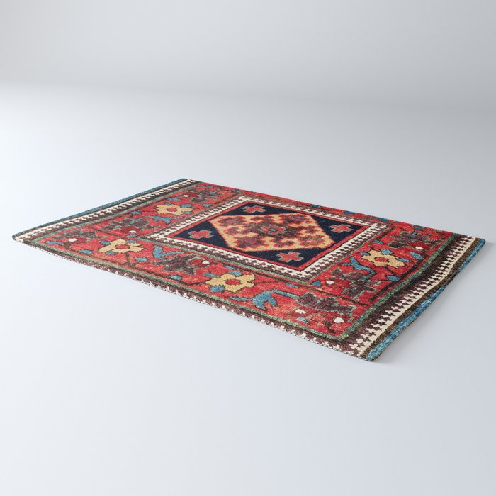 Kurdish Azerbaijan Northwest Persian Bag Face Print Rug Gallery Image 3