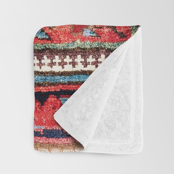 Kurdish Azerbaijan Northwest Persian Bag Face Print Throw Blanket Gallery Image 3