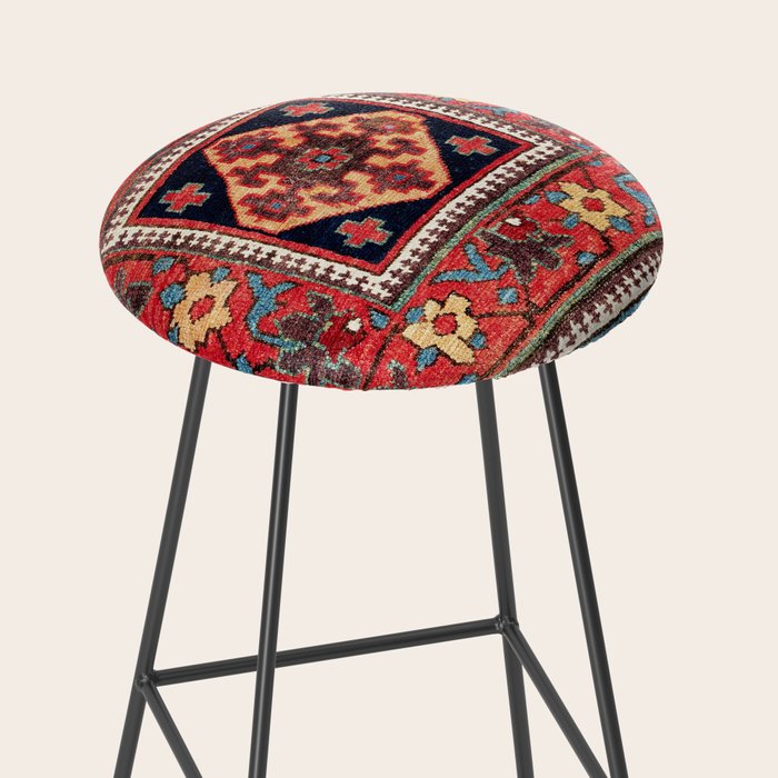 Kurdish Azerbaijan Northwest Persian Bag Face Print Stool Gallery Image 2