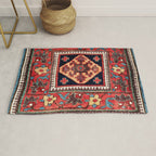 Kurdish Azerbaijan Northwest Persian Bag Face Print Rug Gallery Image 1