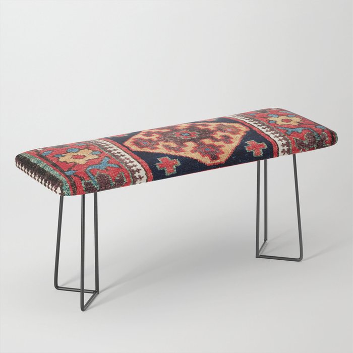 Kurdish Azerbaijan Northwest Persian Bag Face Print Bench Gallery Image 1