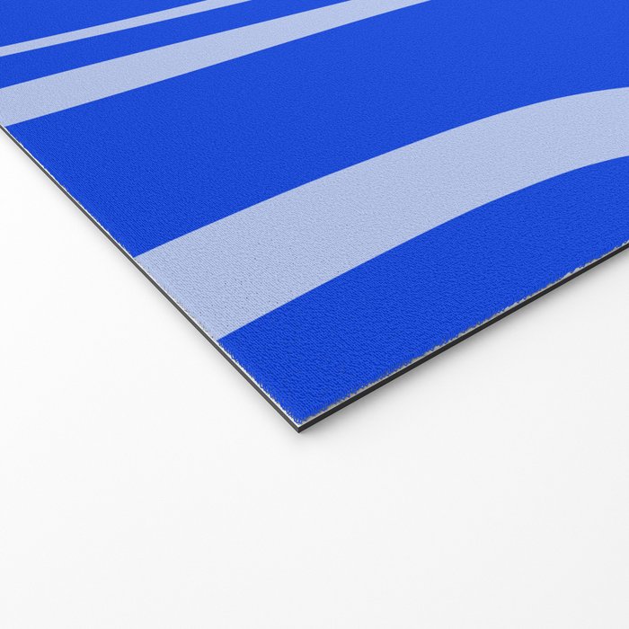Copacetic Retro Abstract Pattern in Royal Blue and Light Blue Welcome Mat Gallery Image 2