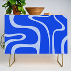 Copacetic Retro Abstract Pattern in Royal Blue and Light Blue Credenza Gallery Image 1