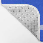 Copacetic Retro Abstract Pattern in Royal Blue and Light Blue Bath Mat Gallery Image 2