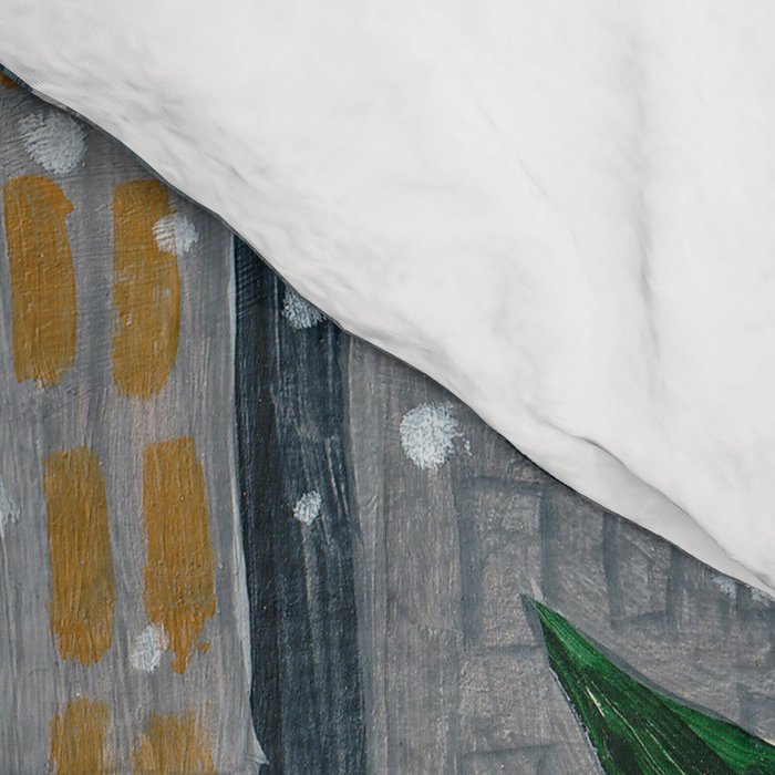 Festive retro Christmas cats modern traditional holiday Comforter Gallery Image 4