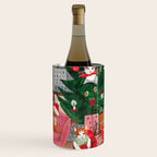 Festive retro Christmas cats modern traditional holiday Wine Chiller Gallery Image 3