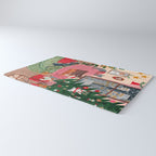 Festive retro Christmas cats modern traditional holiday Rug Gallery Image 3