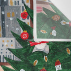 Festive retro Christmas cats modern traditional holiday Wall Tapestry Gallery Image 3