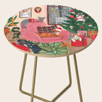 Festive retro Christmas cats modern traditional holiday Side Table Gallery Image 2