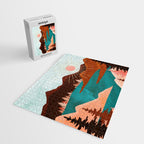 Retro Lake Jigsaw Puzzle Gallery Image 2