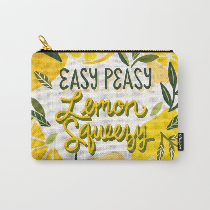 Easy Peasy Lemon Squeezy Citrus - Yellow & Green Palette Carry All Pouch Gallery Image 1