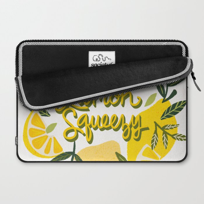 Easy Peasy Lemon Squeezy Citrus - Yellow & Green Palette Laptop Sleeve Gallery Image 2