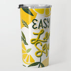 Easy Peasy Lemon Squeezy Citrus - Yellow & Green Palette Travel Mug Gallery Image 3