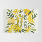 Easy Peasy Lemon Squeezy Citrus - Yellow & Green Palette Rug Gallery Image 2